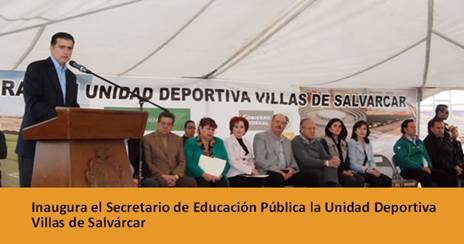 Inaugura unidad deportiva en Cd. Juárez.